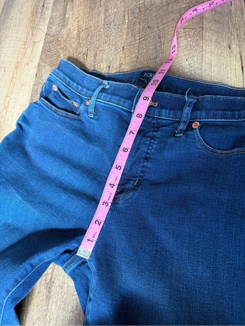 J. Crew Full Length Flare Jeans Stretch Denim Capsule Wardrobe Closet Staples
